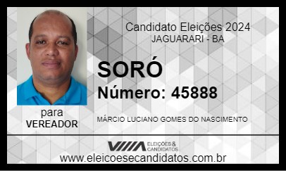 Candidato SORÓ 2024 - JAGUARARI - Eleições