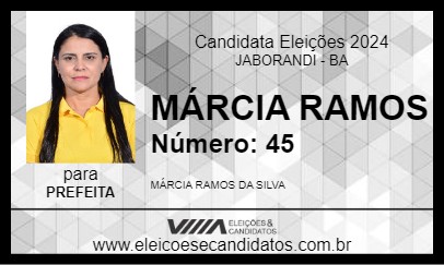 Candidato MÁRCIA RAMOS 2024 - JABORANDI - Eleições