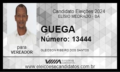 Candidato GUEGA 2024 - ELÍSIO MEDRADO - Eleições