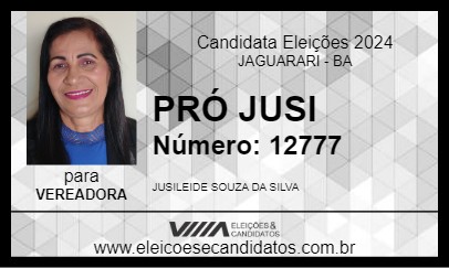 Candidato PRÓ JUSI 2024 - JAGUARARI - Eleições