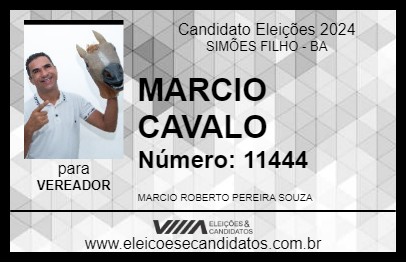 Candidato MARCIO CAVALO 2024 - SIMÕES FILHO - Eleições