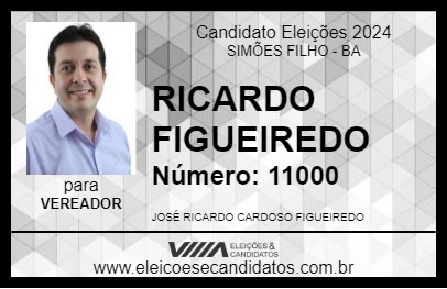 Candidato RICARDO FIGUEIREDO 2024 - SIMÕES FILHO - Eleições