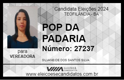 Candidato POP DA PADARIA  2024 - TEOFILÂNDIA - Eleições