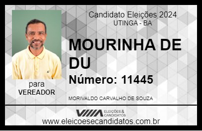 Candidato MOURINHA DE DU 2024 - UTINGA - Eleições