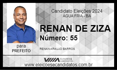 Candidato RENAN DE ZIZA 2024 - ÁGUA FRIA - Eleições