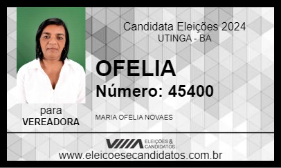 Candidato OFELIA 2024 - UTINGA - Eleições