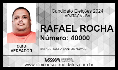 Candidato RAFAEL ROCHA 2024 - ARATACA - Eleições