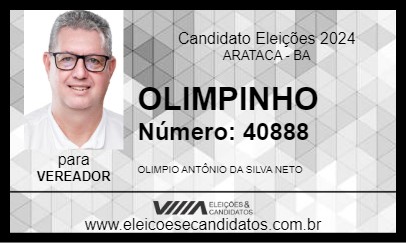 Candidato OLIMPINHO 2024 - ARATACA - Eleições