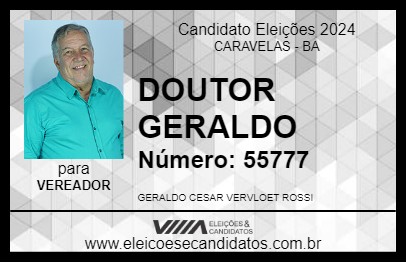 Candidato DOUTOR GERALDO 2024 - CARAVELAS - Eleições