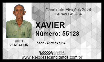 Candidato XAVIER 2024 - CARAVELAS - Eleições