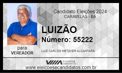 Candidato LUIZ DE DAMOR 2024 - CARAVELAS - Eleições