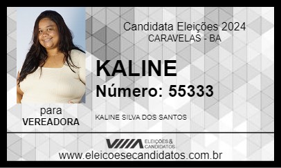 Candidato KALINE 2024 - CARAVELAS - Eleições