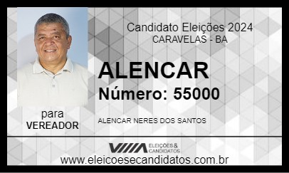 Candidato ALENCAR 2024 - CARAVELAS - Eleições