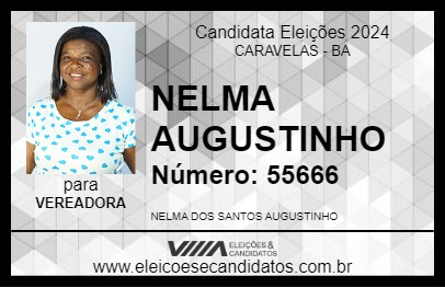 Candidato NELMA AUGUSTINHO 2024 - CARAVELAS - Eleições