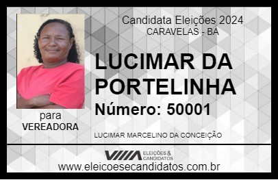 Candidato LUCIMAR DA PORTELINHA 2024 - CARAVELAS - Eleições