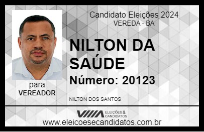 Candidato NILTON DA SAÚDE 2024 - VEREDA - Eleições