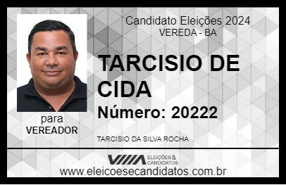 Candidato TARCISIO DE CIDA 2024 - VEREDA - Eleições