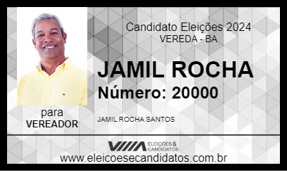 Candidato JAMIL ROCHA 2024 - VEREDA - Eleições