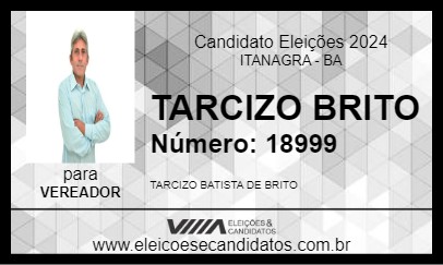 Candidato TARCIZO BRITO 2024 - ITANAGRA - Eleições