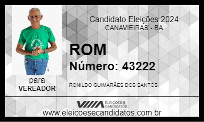 Candidato ROM 2024 - CANAVIEIRAS - Eleições