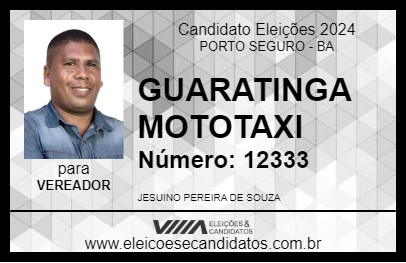 Candidato GUARATINGA MOTOTAXI 2024 - PORTO SEGURO - Eleições