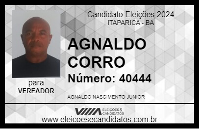 Candidato AGNALDO CORRO 2024 - ITAPARICA - Eleições