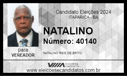 Candidato NATALINO 2024 - ITAPARICA - Eleições