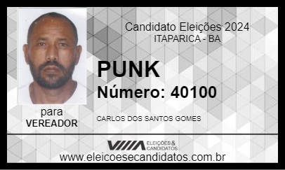 Candidato CARLOS TAXISTA 2024 - ITAPARICA - Eleições