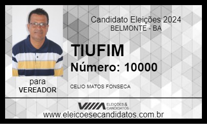 Candidato TIUFIM 2024 - BELMONTE - Eleições