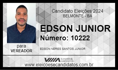 Candidato JÚNIOR DA FARMÁCIA 2024 - BELMONTE - Eleições