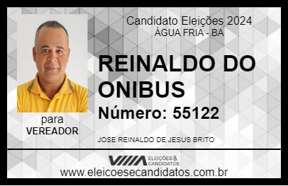 Candidato REINALDO DO ONIBUS 2024 - ÁGUA FRIA - Eleições