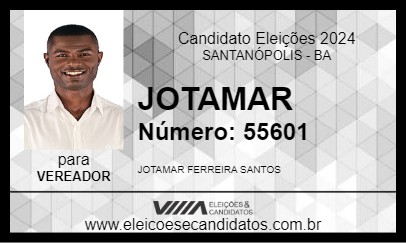 Candidato JOTAMAR 2024 - SANTANÓPOLIS - Eleições