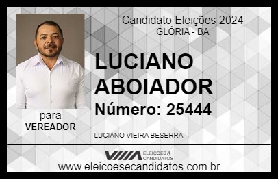 Candidato LUCIANO ABOIADOR 2024 - GLÓRIA - Eleições