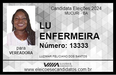 Candidato LU ENFERMEIRA 2024 - MUCURI - Eleições