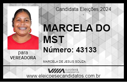 Candidato MARCELA DO MST 2024 - MUCURI - Eleições