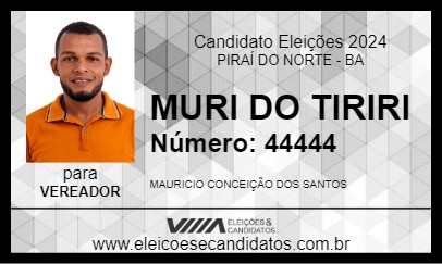 Candidato MURI DO TIRIRI 2024 - PIRAÍ DO NORTE - Eleições