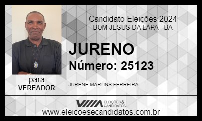 Candidato JURENO 2024 - BOM JESUS DA LAPA - Eleições