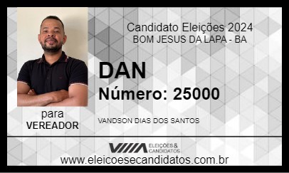 Candidato DAN 2024 - BOM JESUS DA LAPA - Eleições