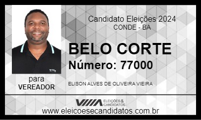 Candidato BELO CORTE 2024 - CONDE - Eleições