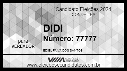 Candidato DIDI 2024 - CONDE - Eleições