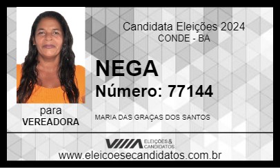 Candidato NEGA 2024 - CONDE - Eleições