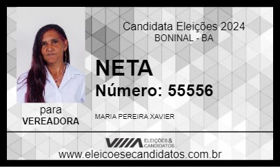 Candidato NETA 2024 - BONINAL - Eleições