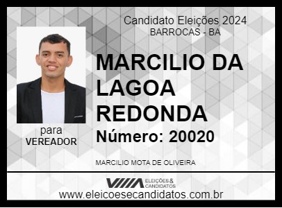 Candidato MARCILIO DA LAGOA REDONDA 2024 - BARROCAS - Eleições