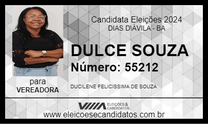 Candidato DULCE SOUZA 2024 - DIAS D\ÁVILA - Eleições