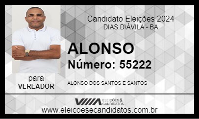 Candidato ALONSO 2024 - DIAS D\ÁVILA - Eleições