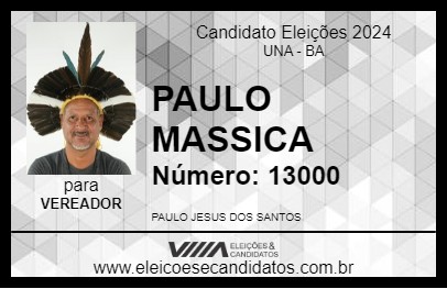 Candidato PAULO MASSICA 2024 - UNA - Eleições