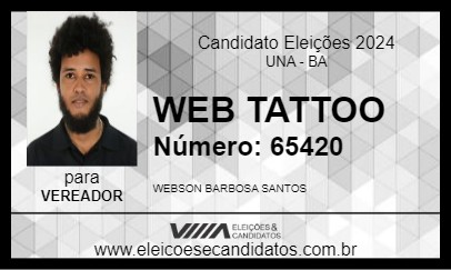 Candidato WEB TATTOO 2024 - UNA - Eleições