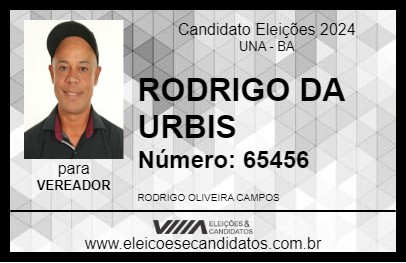 Candidato RODRIGO DA URBIS 2024 - UNA - Eleições