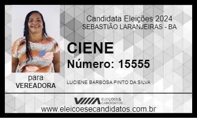 Candidato CIENE 2024 - SEBASTIÃO LARANJEIRAS - Eleições