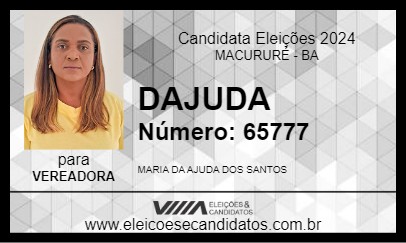 Candidato DAJUDA 2024 - MACURURÉ - Eleições